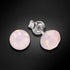 Sudraba auskari "Klasika (Rose Water Opal)" ar Swarovski™ kristāliem